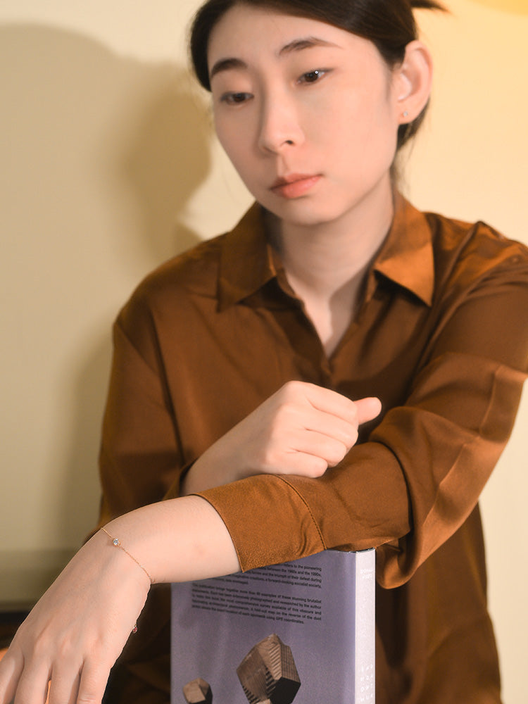 「听香」| 风来时运转|转运风车18k金泡泡钻石红绳手链小众原创