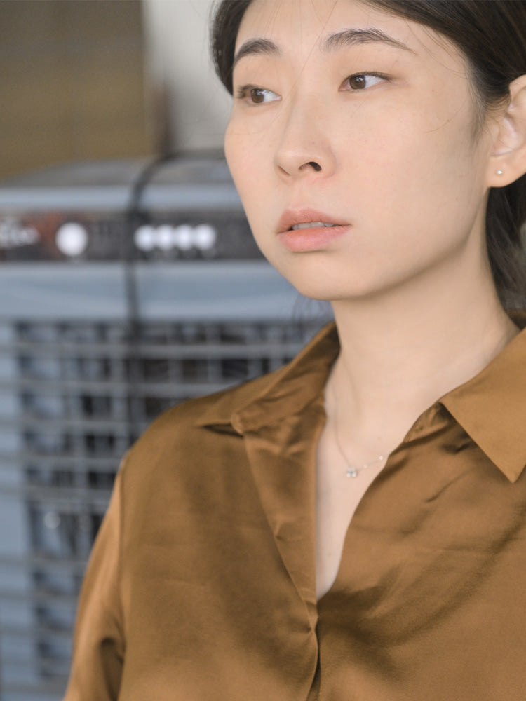 「听香」| 钻石系 |18k金方型钻石项链阿斯切通勤极简长期主义