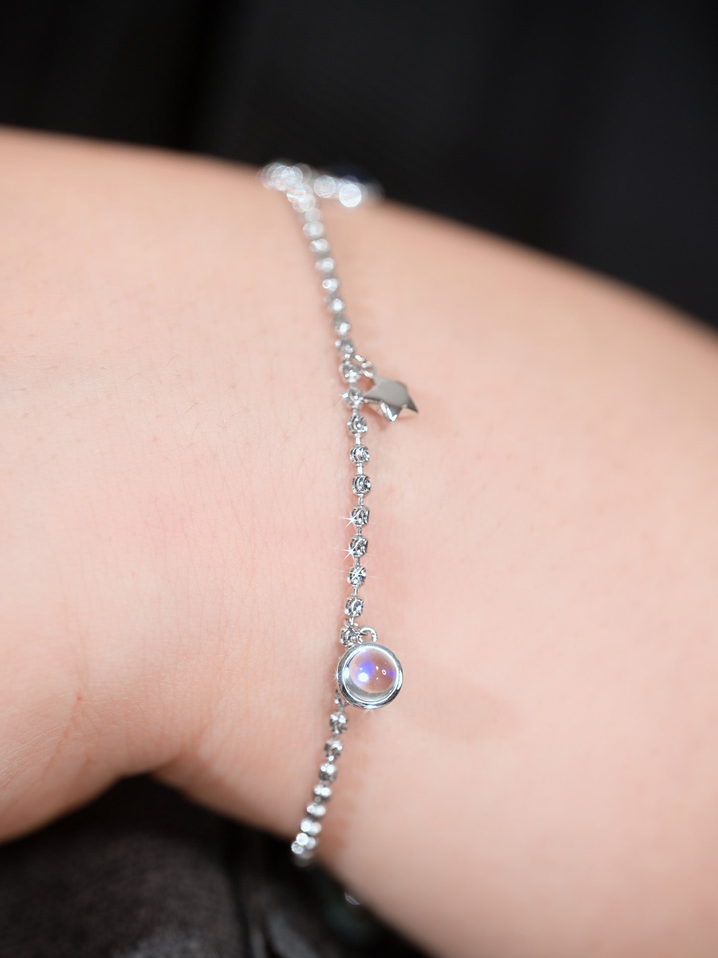 「听香」| 盼星星| 18k金钻石蓝宝石夜光石星星治愈系小众原创