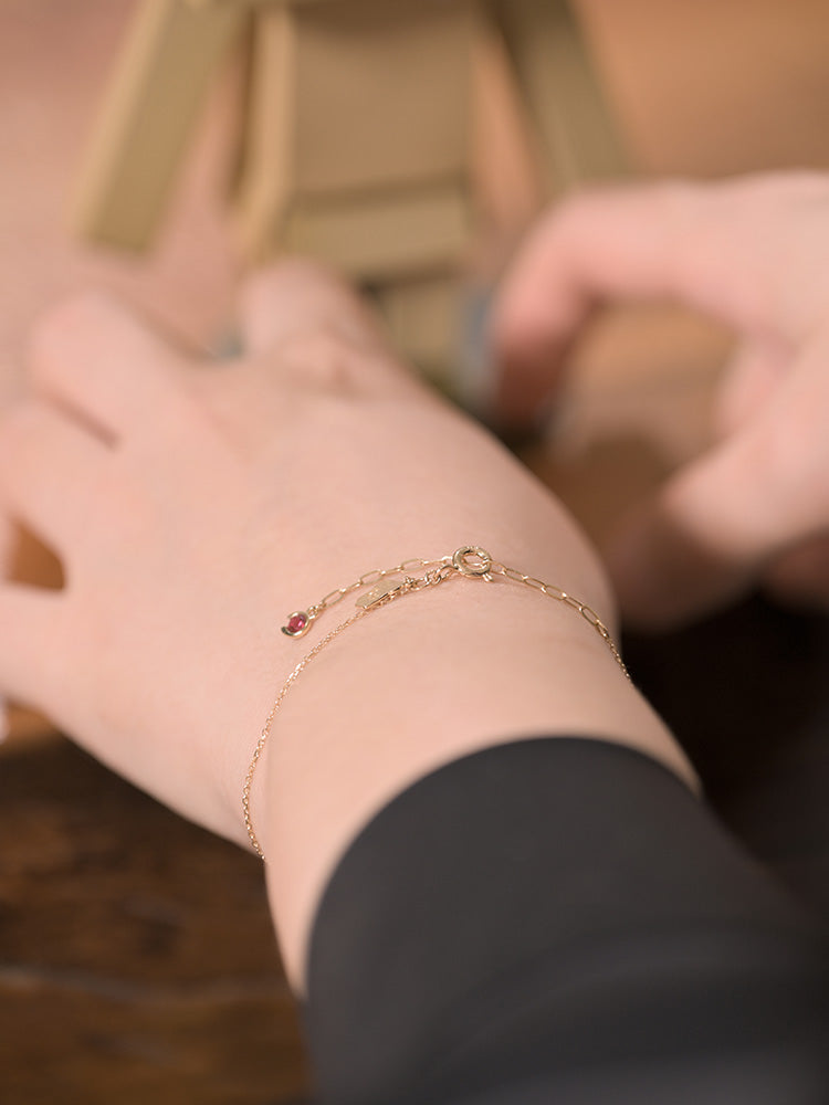 「听香」| 记忆面包|考的都会蒙的都对幸运18k金泡泡钻石红绳手链