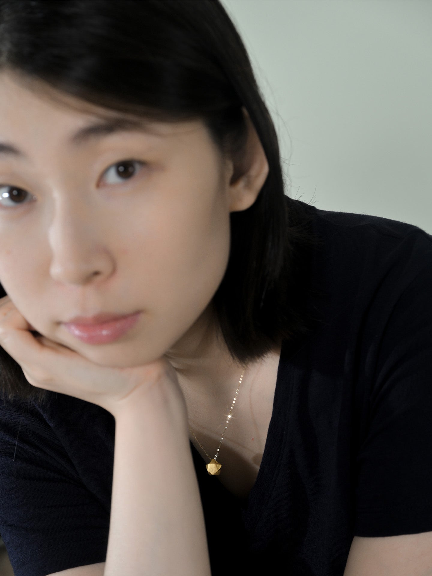 「听香」| 许愿星 |折纸星星足金吊坠18k金项链好运吸金小众设计