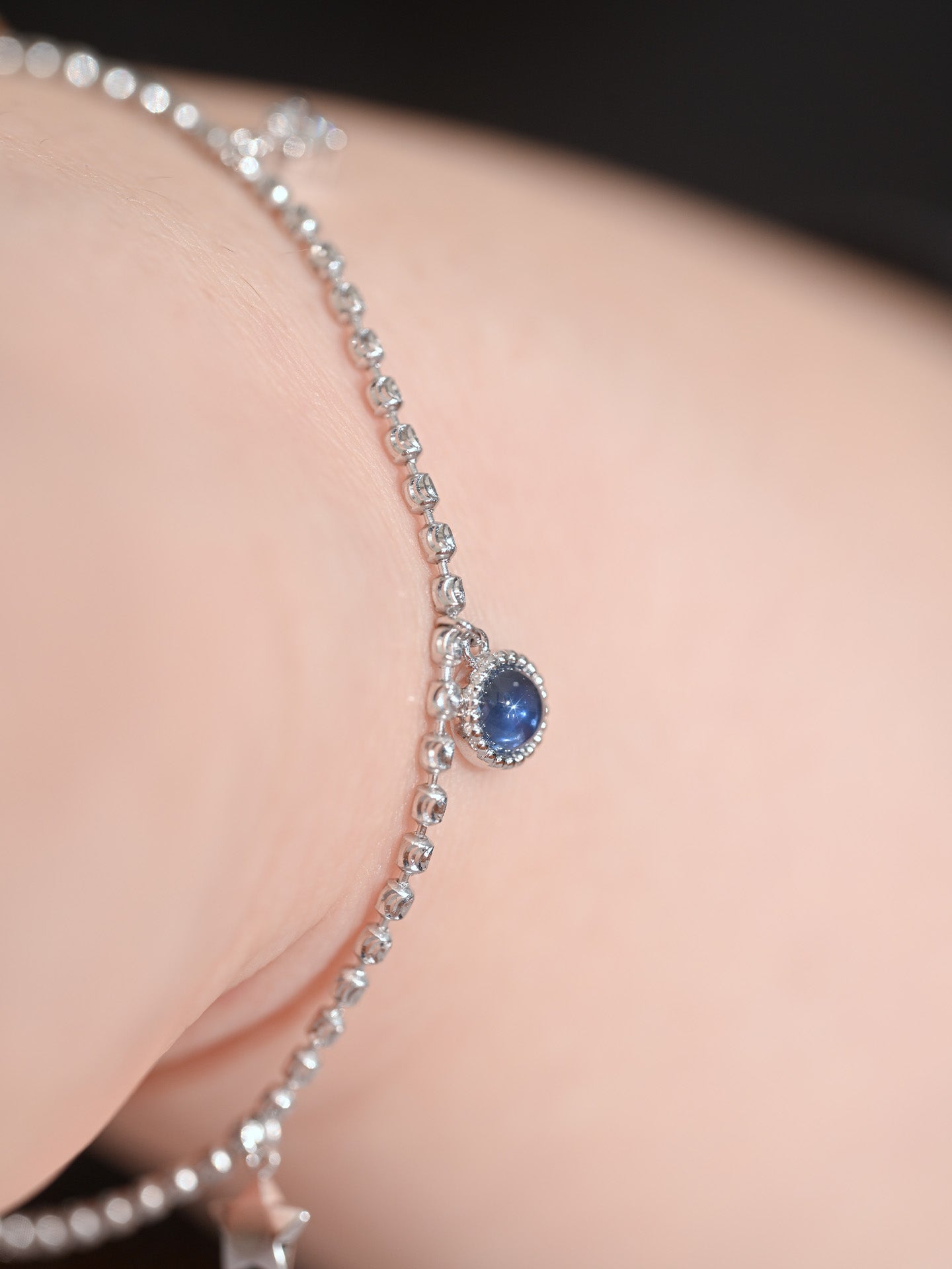 「听香」| 盼星星| 18k金钻石蓝宝石夜光石星星治愈系小众原创