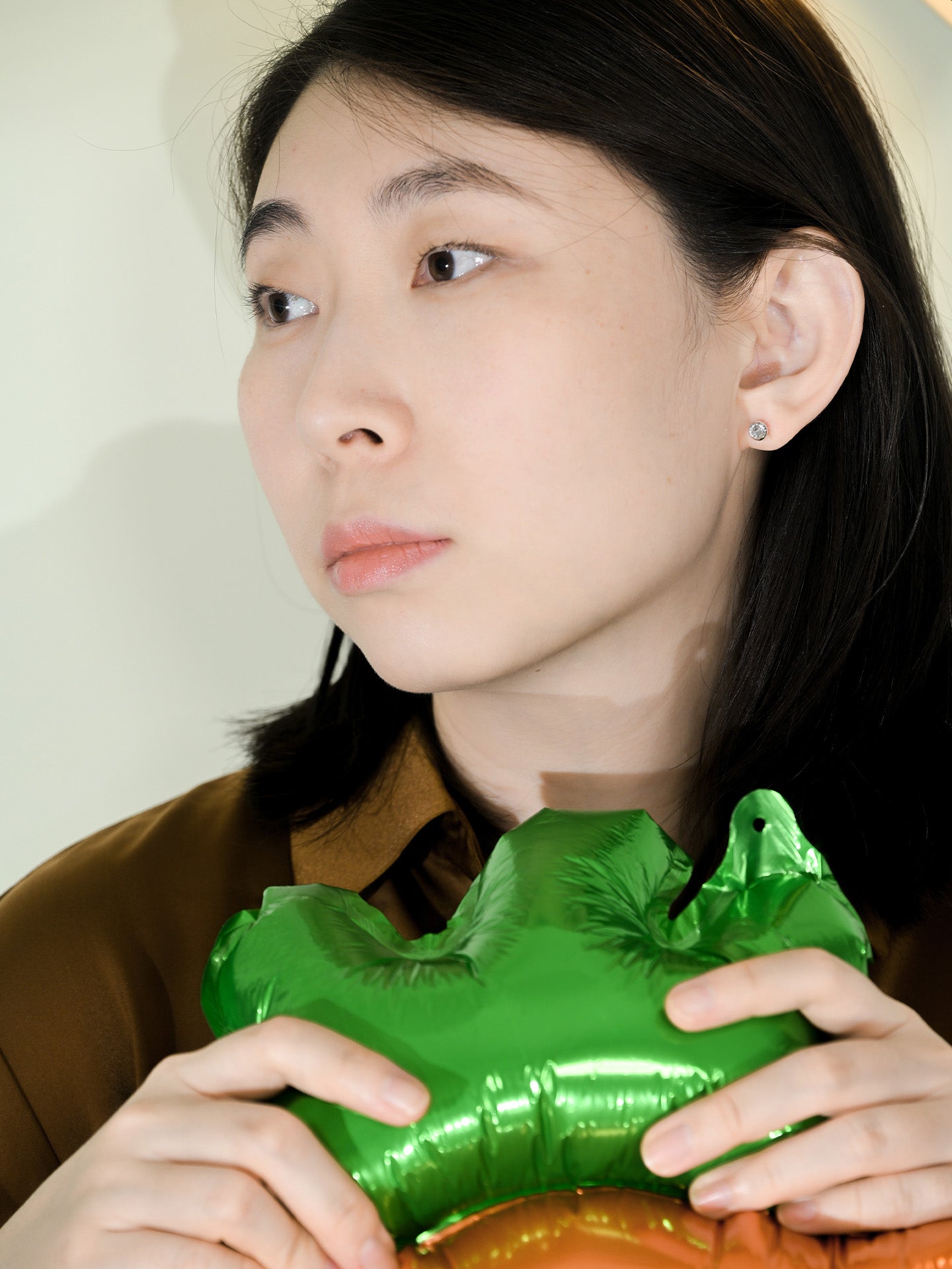 「听香」｜标点符号｜pt950铂金钻石迷你耳钉逗号句号问号感叹号