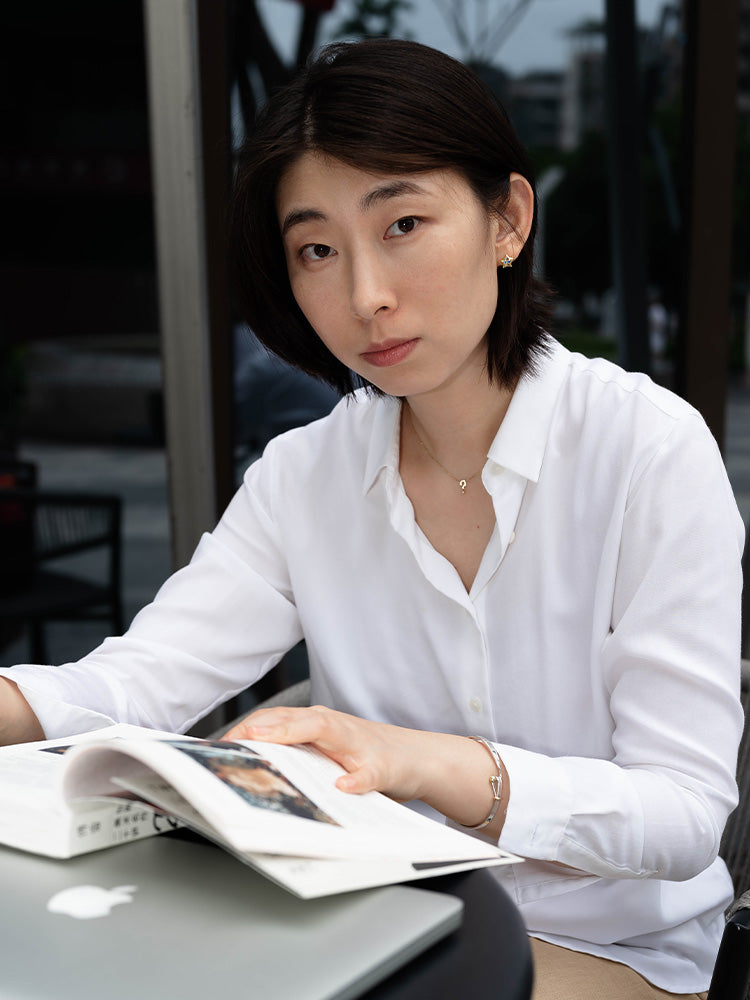 「听香」| 幸运系列 |18k金问号项链钻石项链极简百搭简约设计